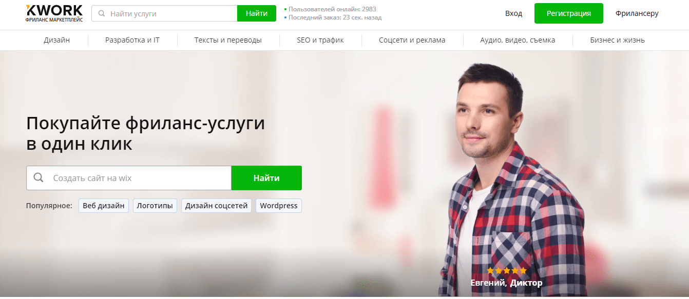 Биржа фриланса Kwork
