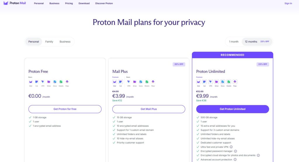 sozdat-pochtu-bez-telefona-Proton-Mail