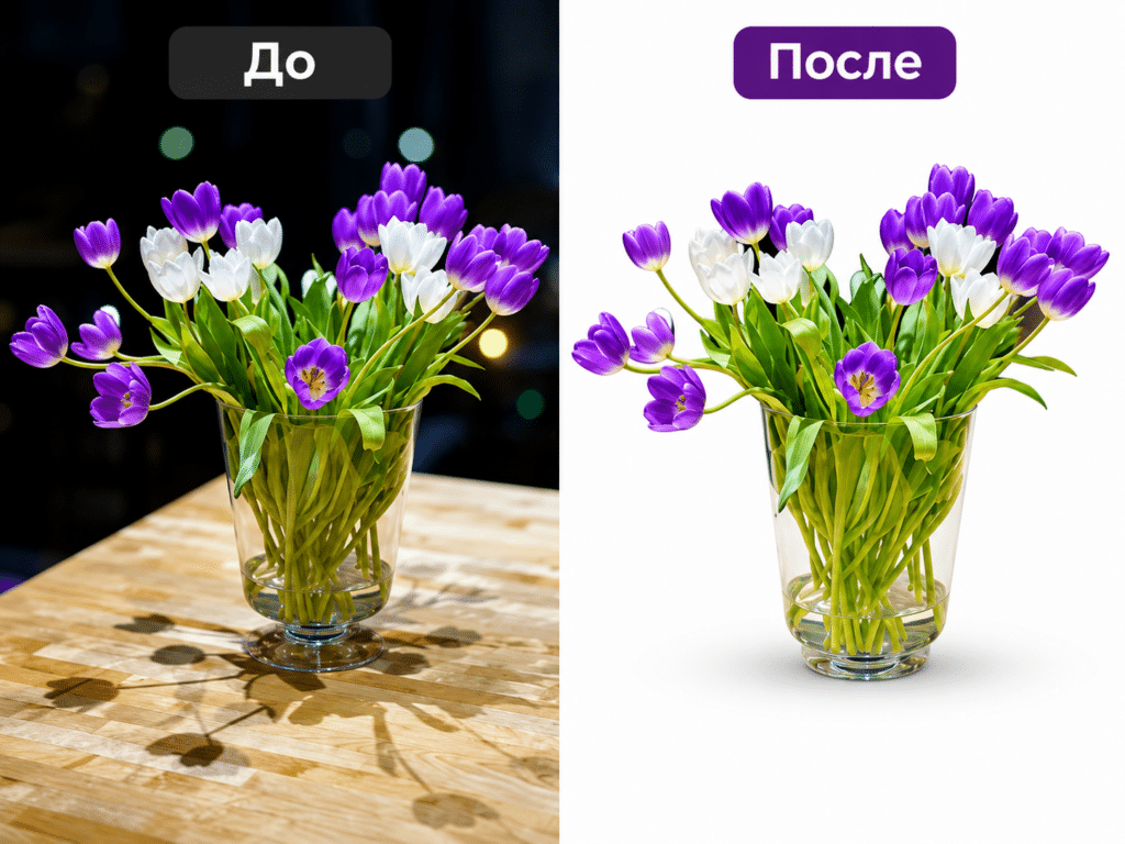 Промт для белого фона товара