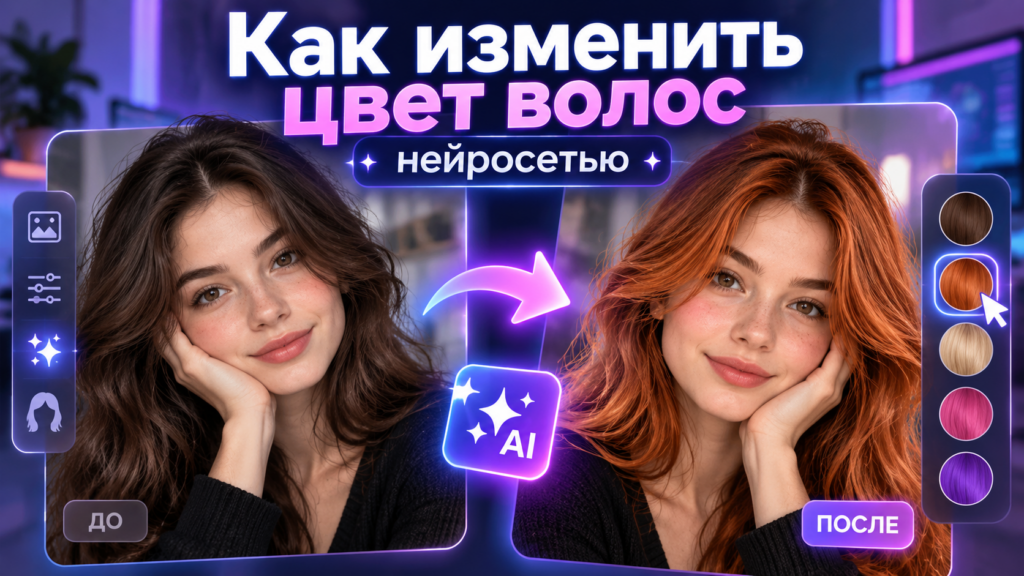 Как изменить цвет волос на фото нейросетью: готовые промты и инструкция